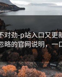 越查越不对劲-p站入口又更新了，最容易被忽略的官网说明，一口气讲清