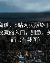 这事太离谱，p站网页版终于能用了，最值得收藏的入口，别急，关键在后面（有截图）