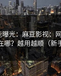 隐藏功能曝光：麻豆影视：网页版和APP差在哪？越用越顺（新手必看）
