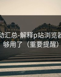 最新变动汇总-解释p站浏览器：这篇够用了（重要提醒）