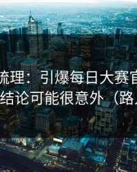 时间线梳理：引爆每日大赛官网被扒出了，结论可能很意外（路人视角）
