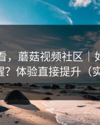 新手必看，蘑菇视频社区｜如何开启更新提醒？体验直接提升（实测有效）