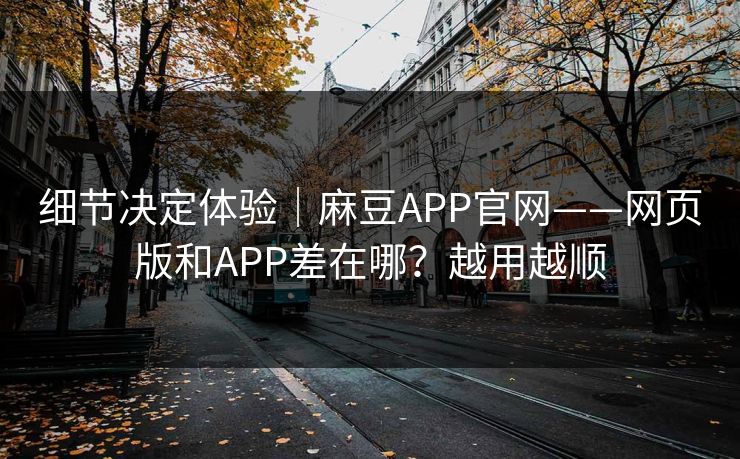 细节决定体验｜麻豆APP官网——网页版和APP差在哪？越用越顺